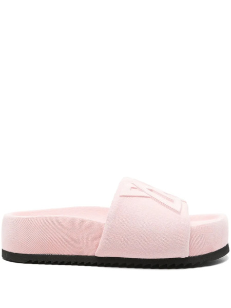  Vic Matie Logo-debossed Slides - Pink 