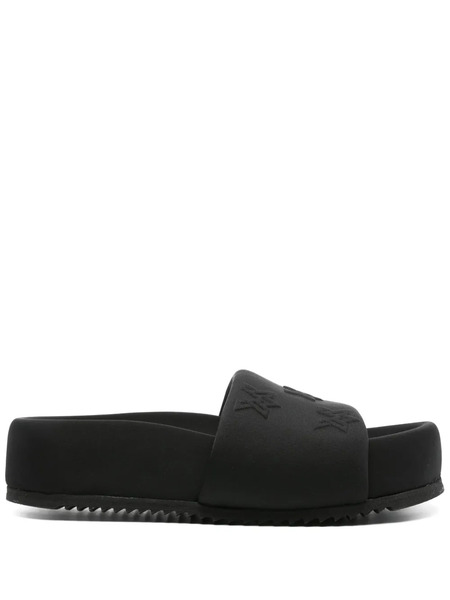  Vic Matie Logo-embossed Padded Slides - Black 