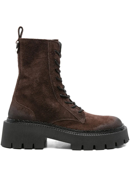  Vic Matie 50mm Lace-up Platform Boots - Brown 