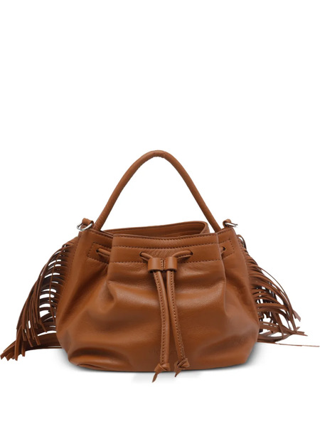  Vic Matie Travel Fringed Bucket Bag - Brown 