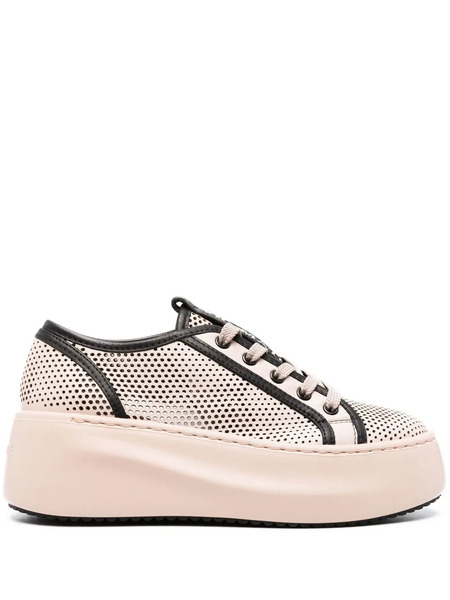  Vic Matie Travel Perforated Platform Sneakers - Pink 