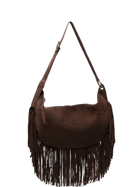  Vicolo Fringe Shoulder Bag - Brown 