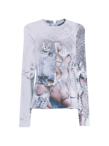  Victor Clavelly Long-sleeve T-shirt - Grey 