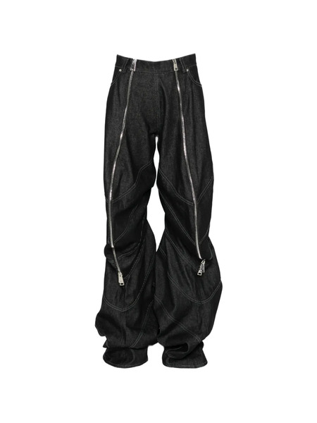  Victor Clavelly Zip-detail Straight-leg Jeans - Blue 