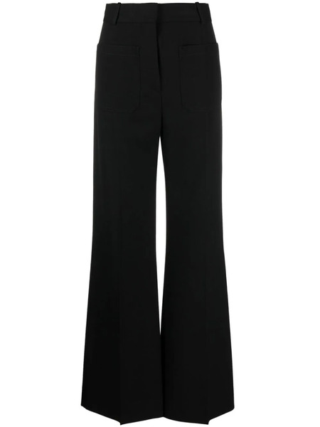  Victoria Beckham Alina Flared Tailored Trousers - Black 