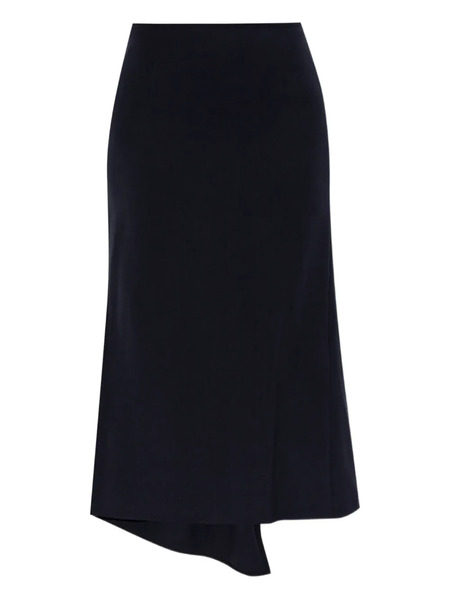  Victoria Beckham Asymmetric-hem Midi Skirt - Blue 