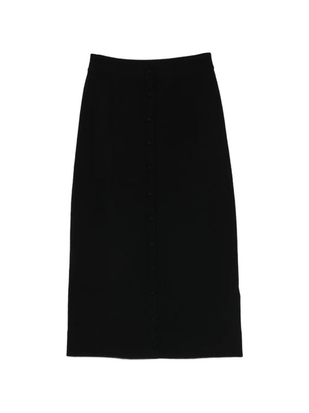  Victoria Beckham Button-detail Midi Skirt - Black 