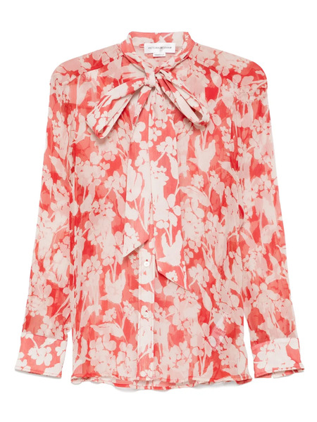  Victoria Beckham Chiffon Shirt - Red 