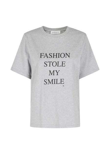  Victoria Beckham Crew-neck T-shirt - Grey 