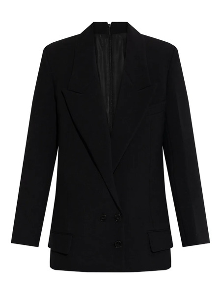  Victoria Beckham Double-breasted Peak-lapel Blazer - Black 