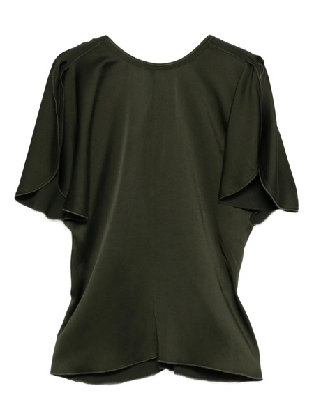  Victoria Beckham Draped-sleeve Blouse - Green 
