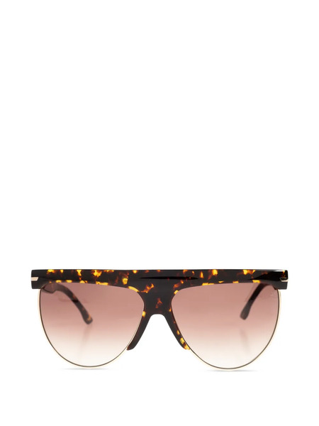  Victoria Beckham Eyewear Browline-frame Sunglasses - Brown 
