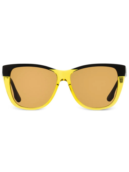  Victoria Beckham Eyewear Colour-block Square-frame Sunglasses - Black 