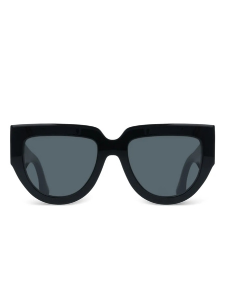  Victoria Beckham Eyewear Geometric-frame Sunglasses - Black 