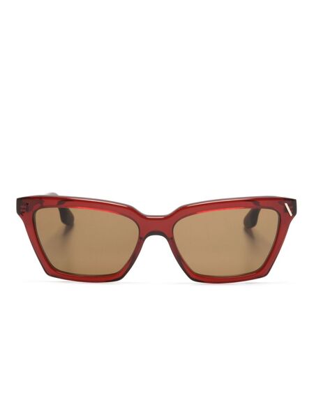  Victoria Beckham Eyewear Vb661s Modified Rectangle Sunglasses - Red 