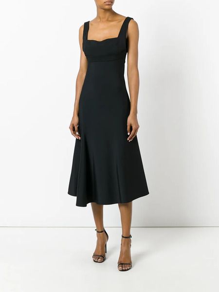  Victoria Beckham Flared Dress - Black 
