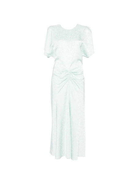  Victoria Beckham Floral-pattern Midi Dress - Green 