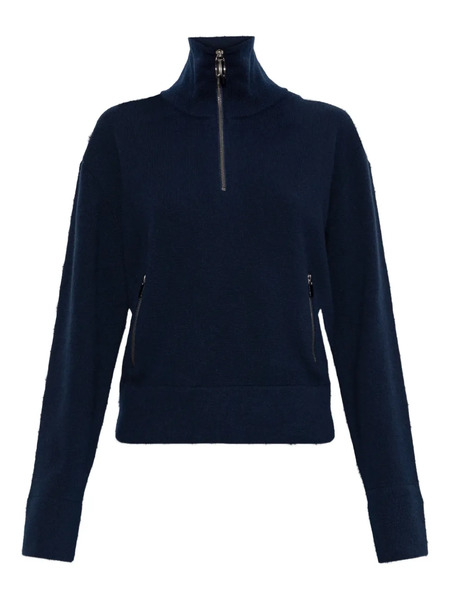  Victoria Beckham Half-zip Milano Sweater - Blue 