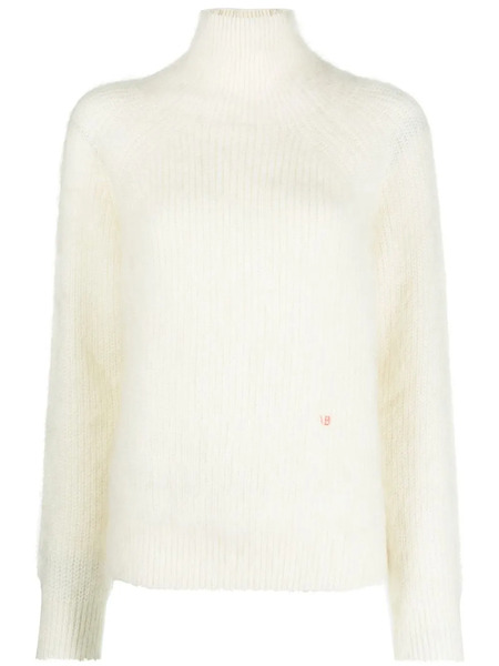  Victoria Beckham High-neck Jumper - White 