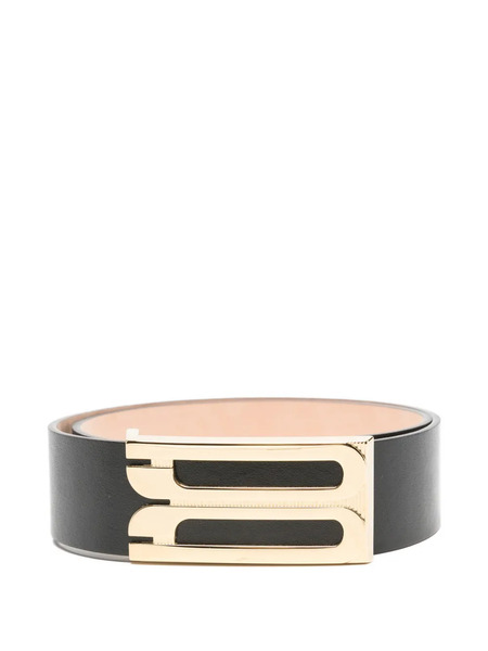  Victoria Beckham Jumbo Plaque Belt - Black 