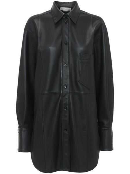  Victoria Beckham Leather Shirt - Black 