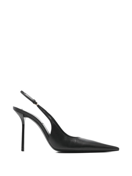  Victoria Beckham Leather Slingback Pumps - Black 