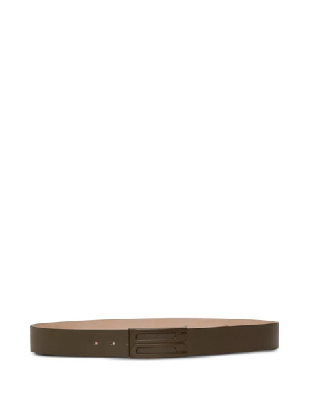  Victoria Beckham Logo-buckle Leather Belt - Green 