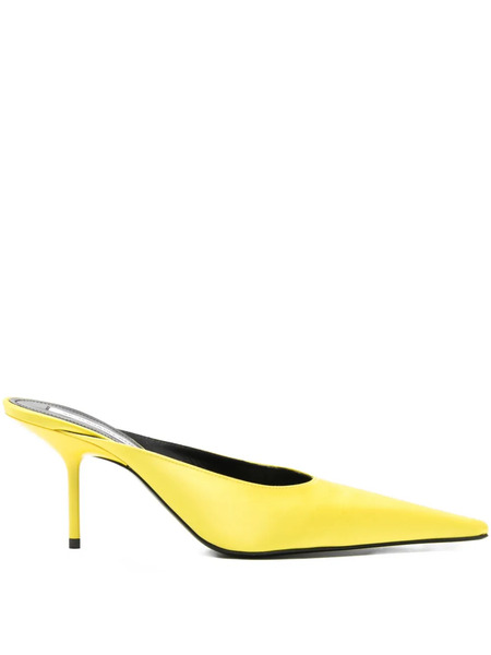  Victoria Beckham 75mm Sloan Mules - Yellow 