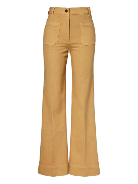  Victoria Beckham Patch-pocket Flared Jeans - Yellow 