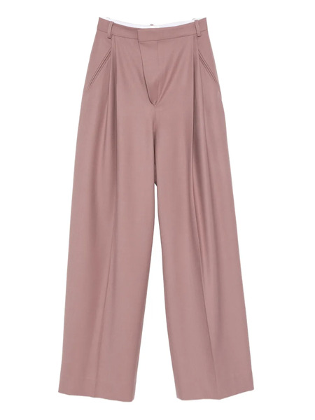  Victoria Beckham Pleated Tailored Trousers - Pink 