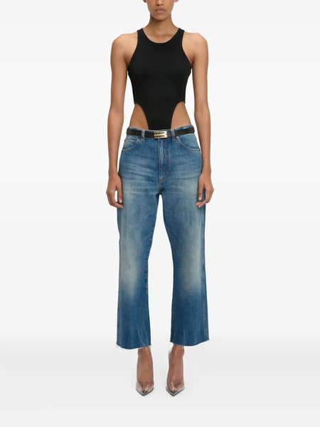  Victoria Beckham Ribbed Bodysuit - Black 