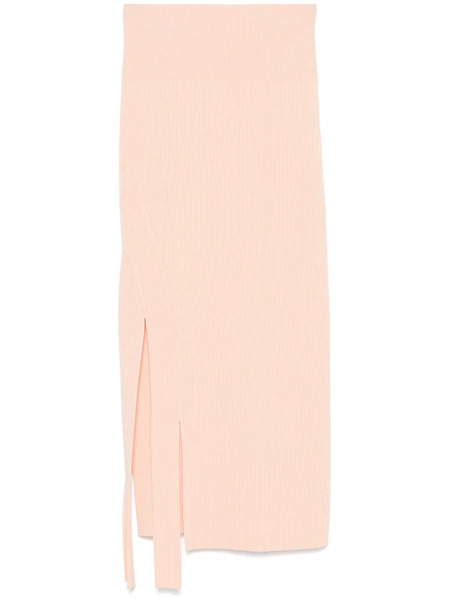  Victoria Beckham Ribbed-knit Maxi Skirt - Pink 