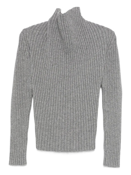  Victoria Beckham Ribbed Roll-neck Sweater - Grey 