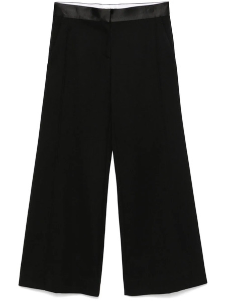  Victoria Beckham Satin-trim Trousers - Black 