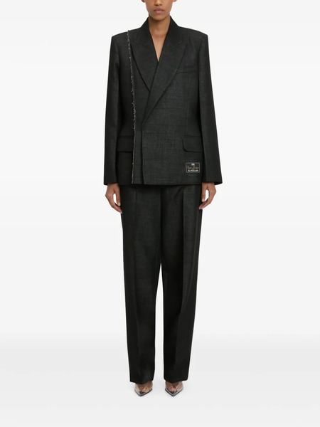  Victoria Beckham Seam-embellished Blazer - Black 