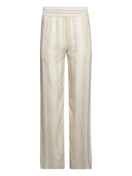  Victoria Beckham Striped Elastic-waist Trousers - Neutrals 