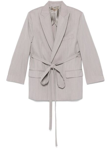  Victoria Beckham Tailored Belted Blazer - Purple 