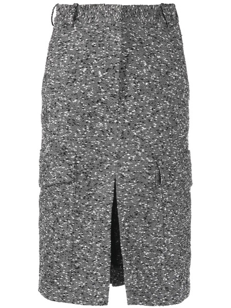  Victoria Beckham Tailored Cargo Midi Skirt - Black 
