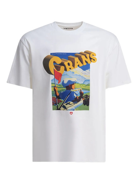  Vietti Merchandise Poster Crans Graphic Tee - White 