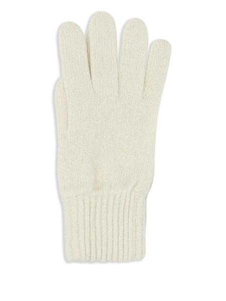  Vietti Merchandise Ribbed-trim Gloves - White 