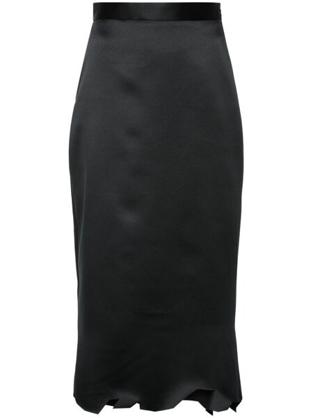  Viktor & Rolf Asymmetric-hem Midi Skirt - Black 