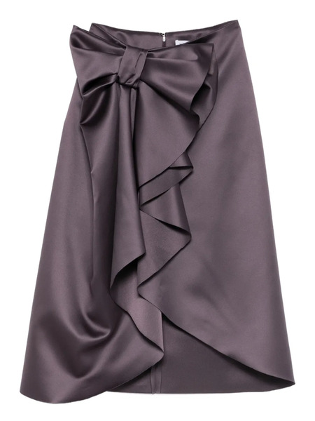  Viktor & Rolf Bow-detail Midi Skirt - Purple 