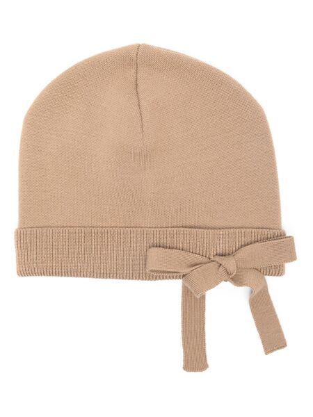  Viktor & Rolf Bow-embellished Beanie Hat - Neutrals 