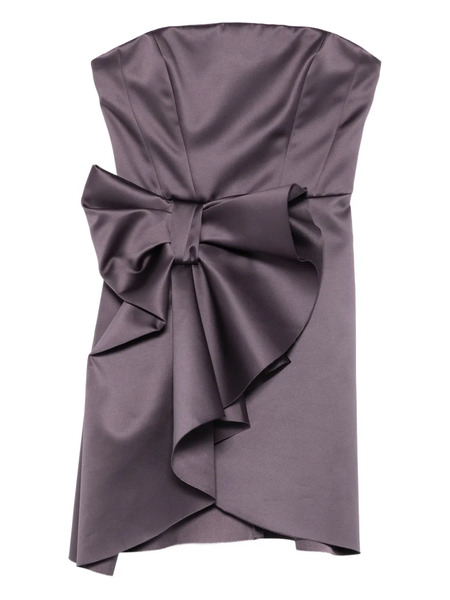  Viktor & Rolf Bow-embellishment Mini Dress - Purple 