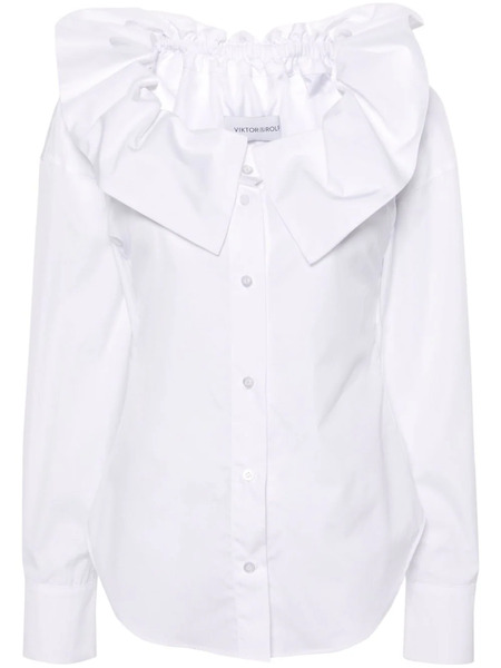  Viktor & Rolf Couture Off-shoulder Shirt - White 