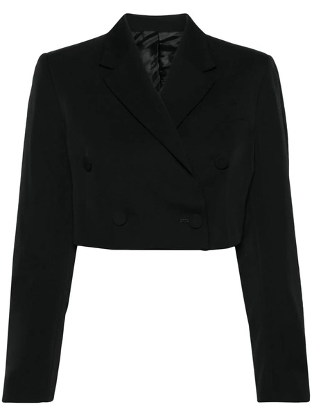  Viktor & Rolf Double-breasted Cropped Blazer - Black 