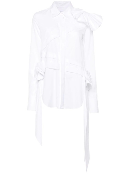  Viktor & Rolf Drape Bow Shirt - White 