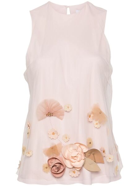  Viktor & Rolf Floral-appliqué Blouse - Pink 
