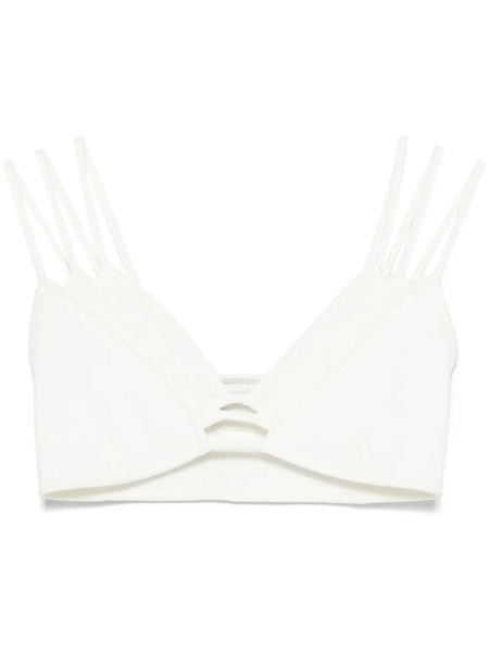  Viktor & Rolf Layered Cropped Top - White 