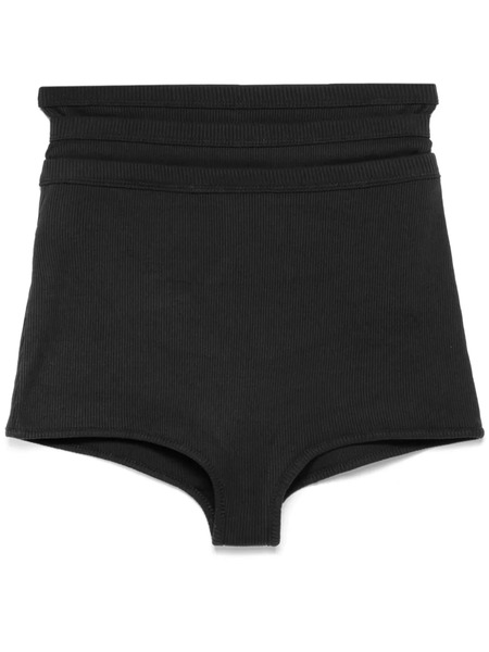  Viktor & Rolf Layered-effect Mini Shorts - Black 